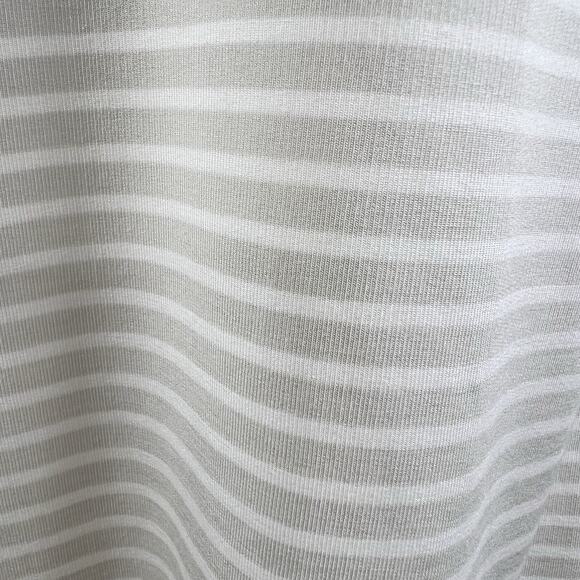 Garnet Hill Striped Turtleneck Tunic Top Sleeveless Small Tencel Preppy Office - Picture 8 of 12